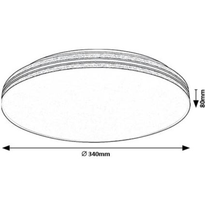 Rabalux - LED Plafon LED/18W/230V 4000K śr. 34 cm