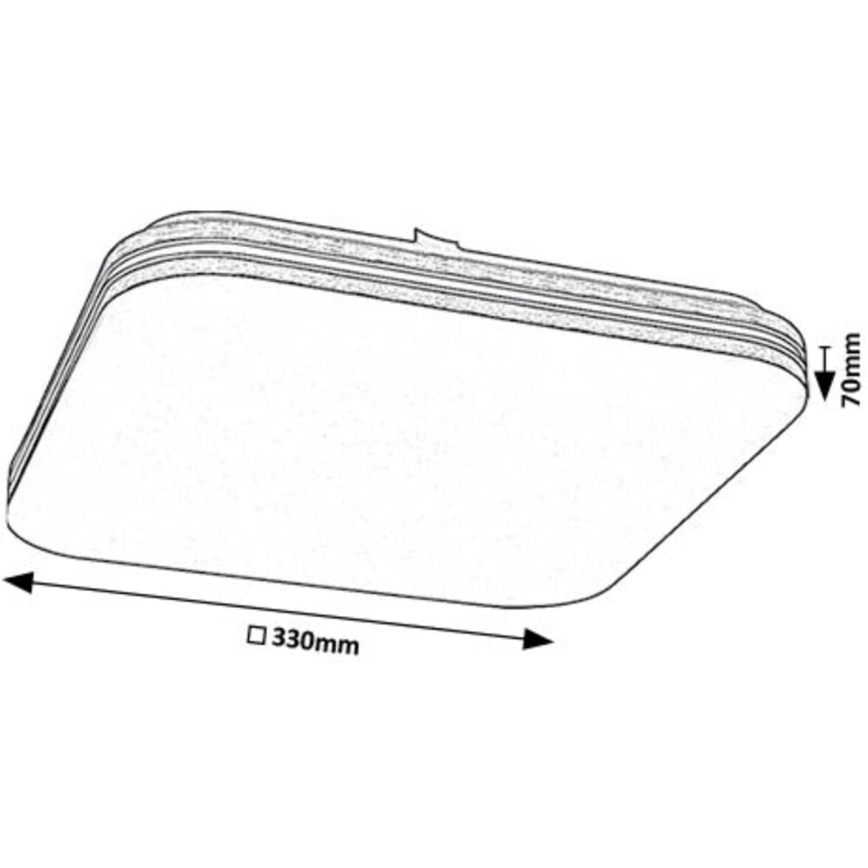 Rabalux - LED Plafon LED/18W/230V 4000K 33x33 cm