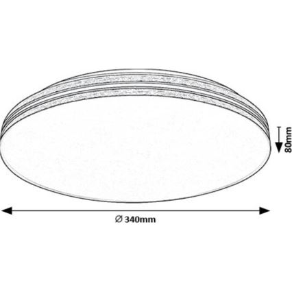 Rabalux - LED Plafon LED/18W/230V 4000K śr. 34 cm