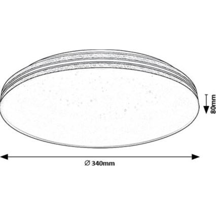 Rabalux - LED Plafon LED/18W/230V 3000K śr. 34 cm