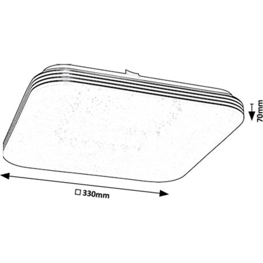 Rabalux - LED Plafon LED/18W/230V 4000K 33x33 cm