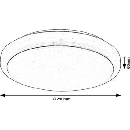 Rabalux - LED Plafon LED/12W/230V 3000K śr. 29 cm