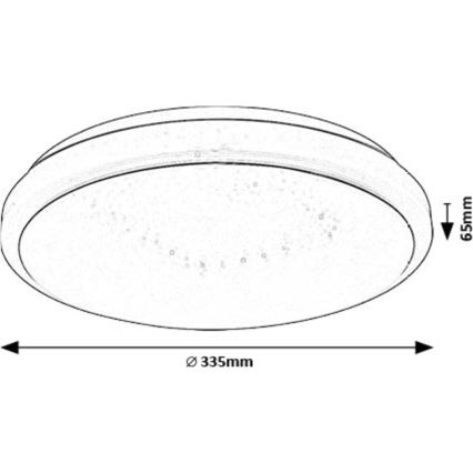 Rabalux - LED Plafon LED/18W/230V 3000K śr. 33 cm