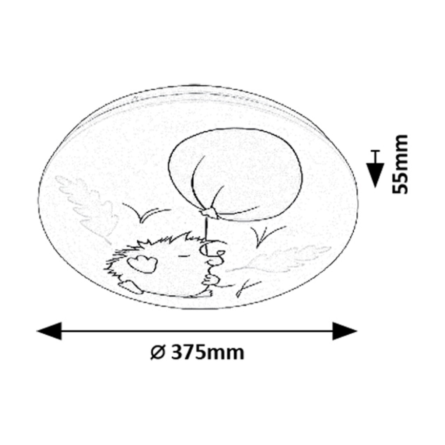 Rabalux - Dziecięca lampa sufitowa LED/24W/230V 3000K śr. 37,5 cm