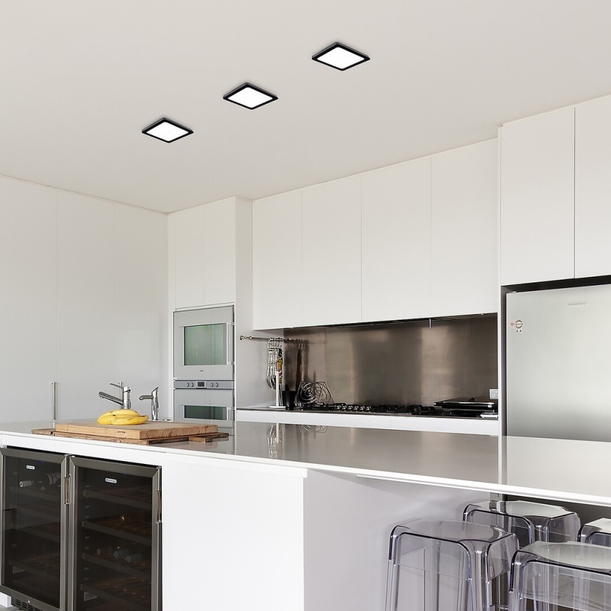 Rabalux - LED Plafon LED/15W/230V 4000K 16x16 cm czarny