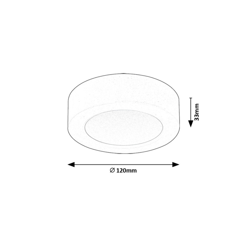 Rabalux - LED Plafon LED/7W/230V 3000K śr. 12 cm biały