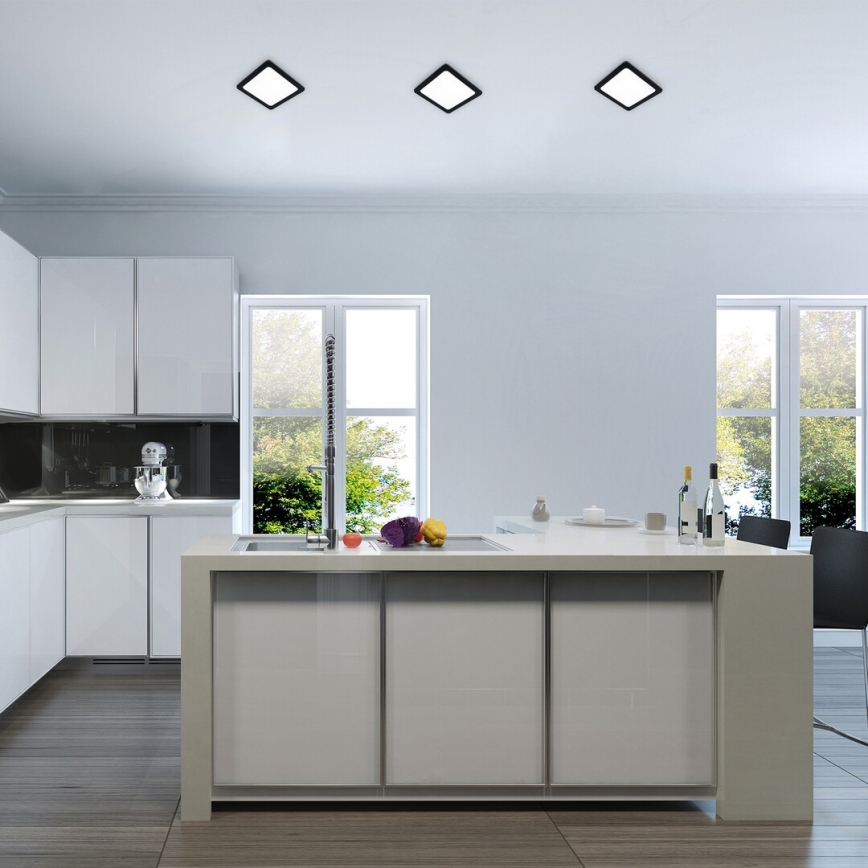 Rabalux - LED Oprawa wpuszczana LED/3W/230V 9x9 cm czarna