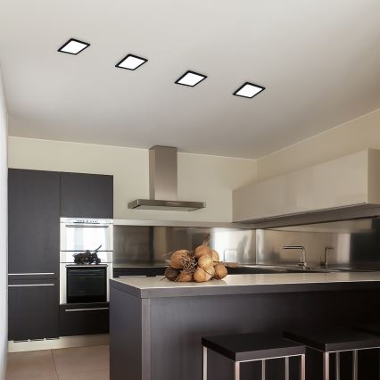 Rabalux - LED Oprawa wpuszczana LED/6W/230V 12x12 cm czarna