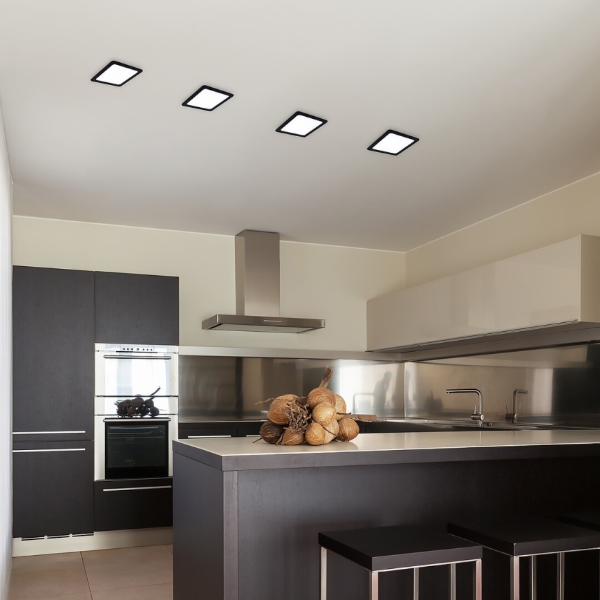 Rabalux - LED Oprawa wpuszczana LED/6W/230V 12x12 cm czarna