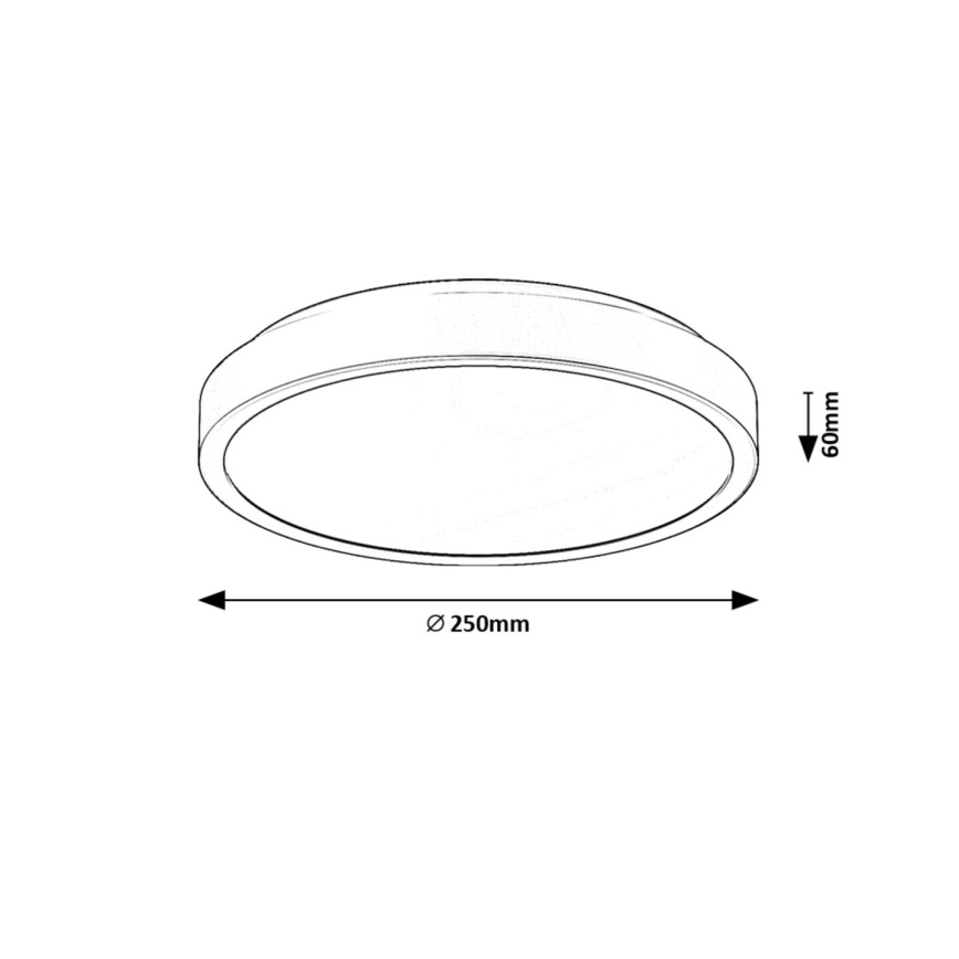 Rabalux - LED Plafon łazienkowy LED/18W/230V IP44 4000K śr. 25 cm biały