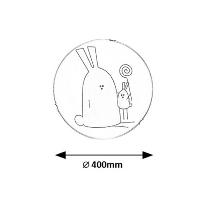 Rabalux - Dziecięca lampa sufitowa 2xE27/60W/230V Ø 40 cm