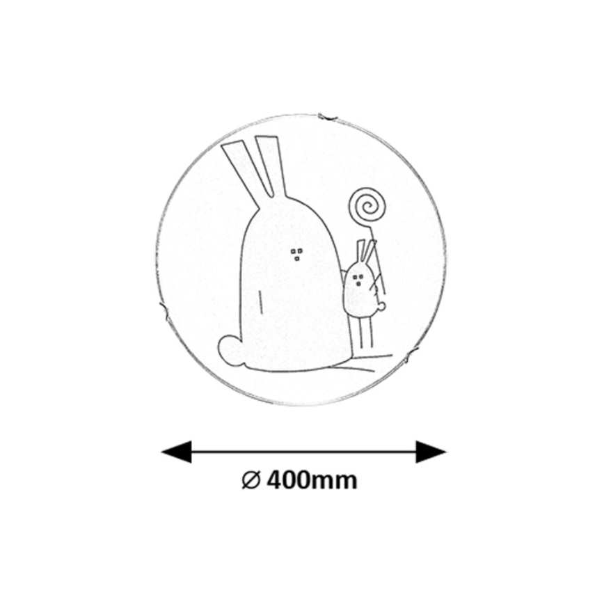 Rabalux - Dziecięca lampa sufitowa 2xE27/60W/230V Ø 40 cm