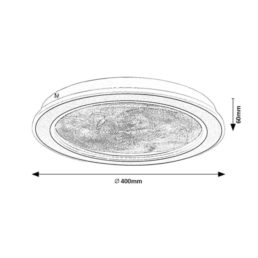 Rabalux - Ściemnialny plafon LED/24W/230V 3000-6500K, średnica 40 cm + pilot zdalnego sterowania