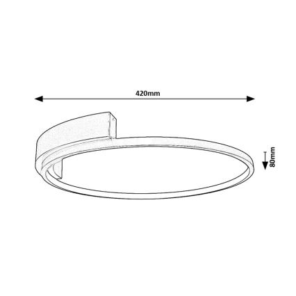 Rabalux - LED Plafon LED/23W/230V