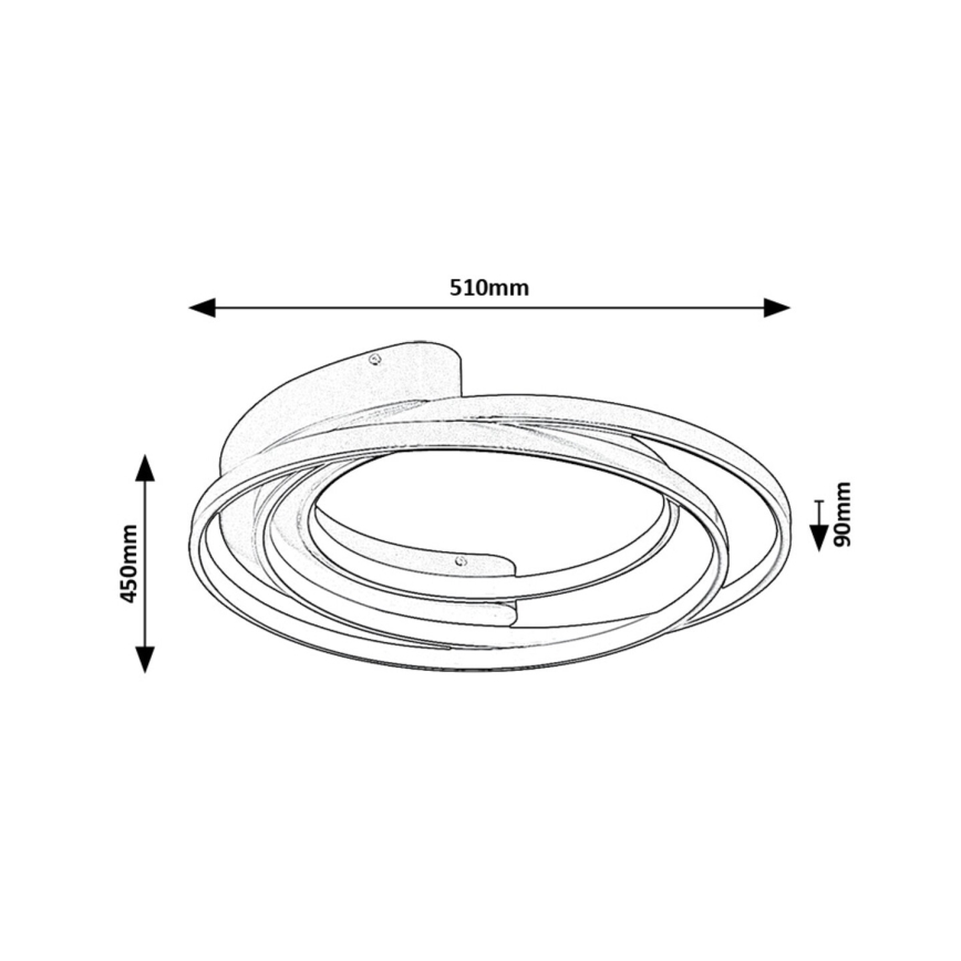 Rabalux - Oprawa sufitowa LED/50W/230V śr. 51 cm