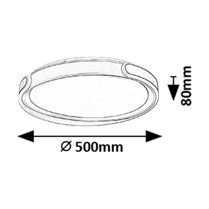 Rabalux - LED Plafon ściemnialny LED/48W/230V 3000-6500K + zdalne sterowanie