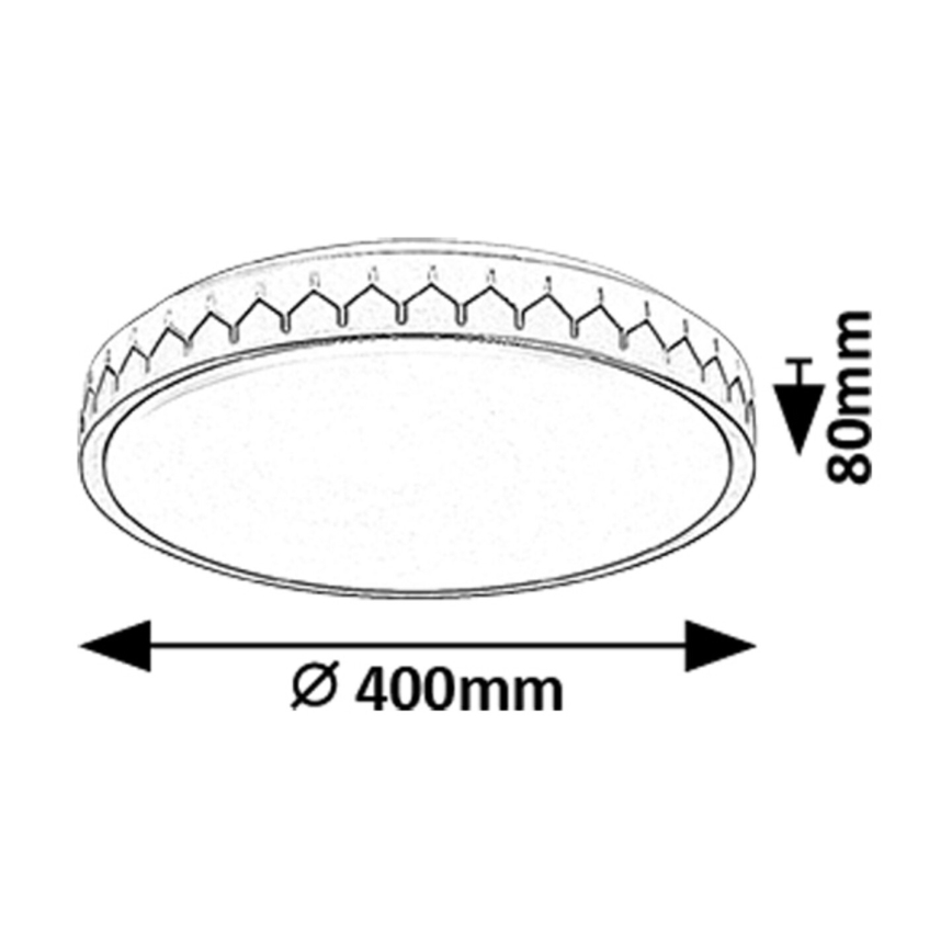 Rabalux - LED Plafon ściemnialny LED/24W/230V 3000-6500K + zdalne sterowanie