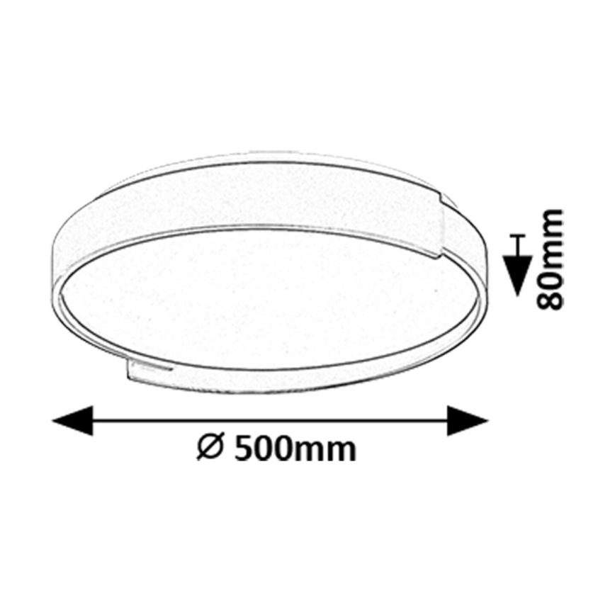 Rabalux - LED Plafon ściemnialny LED/48W/230V 3000-6500K + zdalne sterowanie