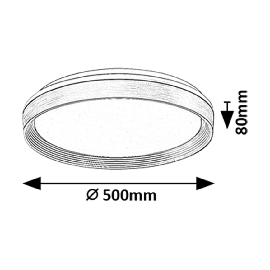 Rabalux - LED Plafon ściemnialny LED/48W/230V 3000-6500K + zdalne sterowanie