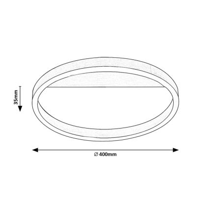 Rabalux - LED Plafon LED/20W/230V matowy chrom
