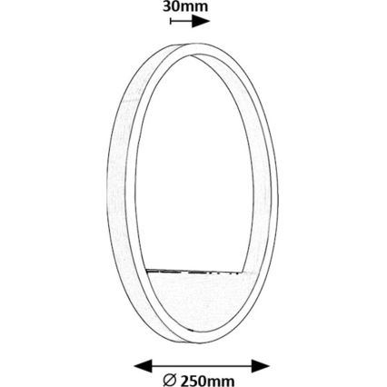 Rabalux - LED Kinkiet LED/15W/230V matowy chrom