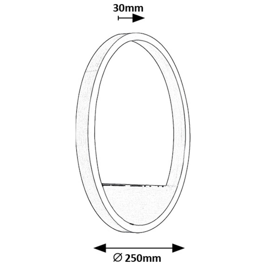 Rabalux - LED Kinkiet LED/15W/230V matowy chrom