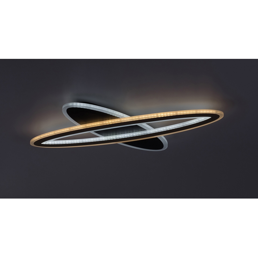 Rabalux - LED Ściemnialna lampa sufitowa LED/70W/230V 3000/4000/6000K czarna + pilot zdalnego sterowania Ø 70 cm