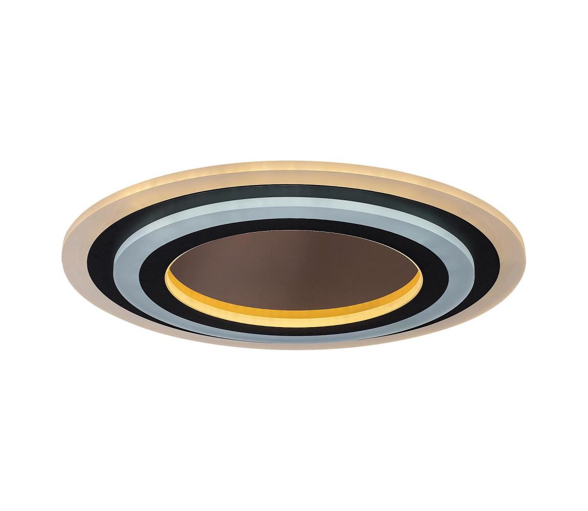 Rabalux 71314-LED Plafon ściemn. TANELI 56W/230V 3000/4000/6000K chrom/czarny+pilot