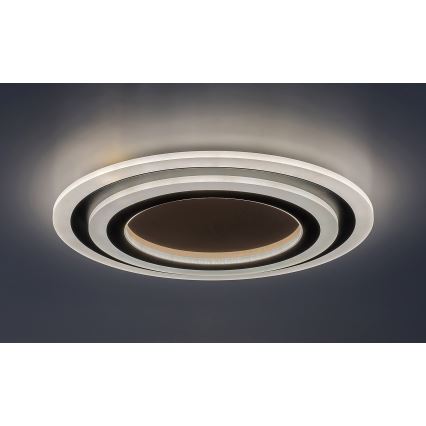 Rabalux - LED Plafon ściemnialny LED/56W/230V 3000/4000/6000K matowy chrom/czarny + zdalne sterowanie