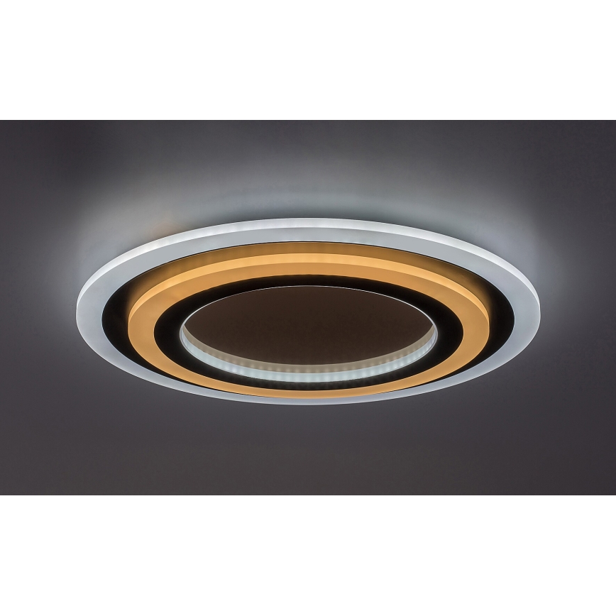 Rabalux - LED Plafon ściemnialny LED/56W/230V 3000/4000/6000K matowy chrom/czarny + zdalne sterowanie