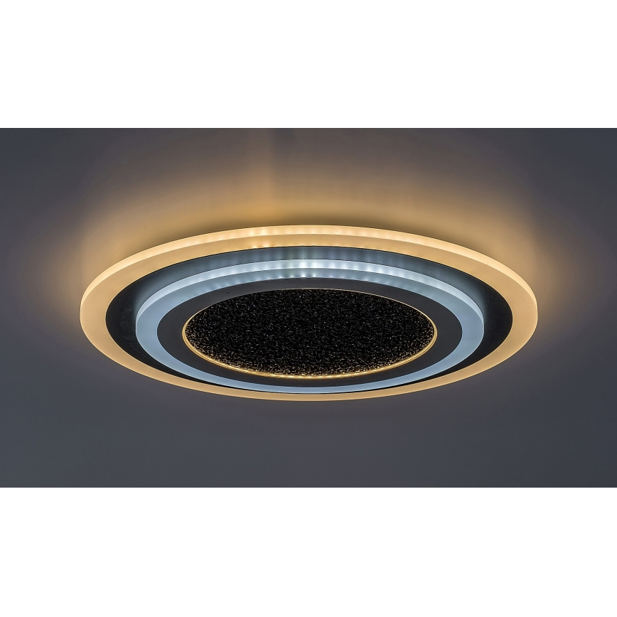 Rabalux - LED Plafon ściemnialny LED/56W/230V 3000/4000/6000K czarny + zdalne sterowanie