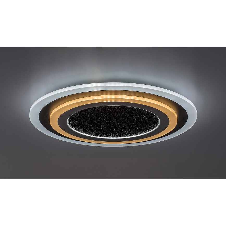 Rabalux - LED Plafon ściemnialny LED/56W/230V 3000/4000/6000K czarny + zdalne sterowanie
