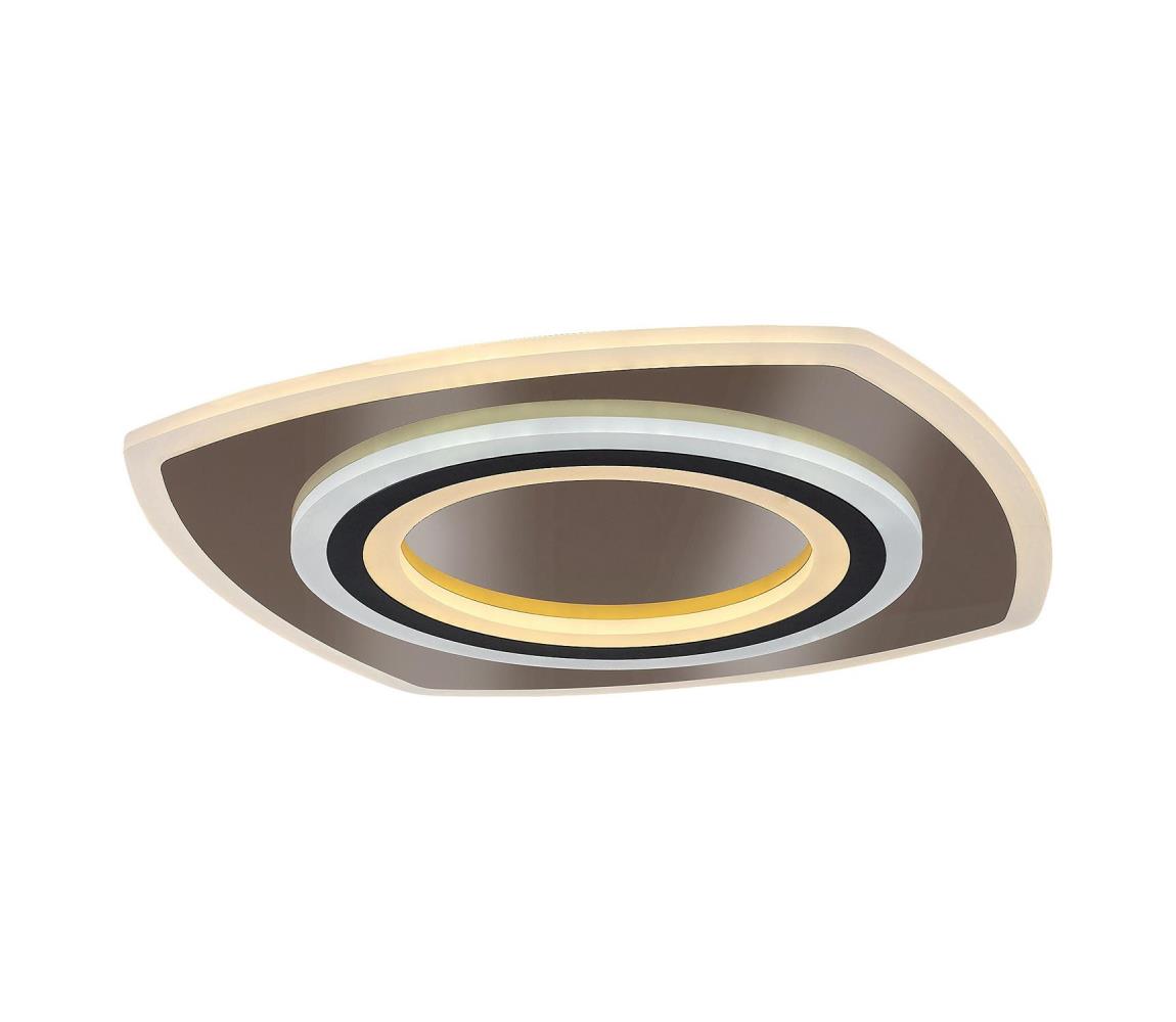 Rabalux 71317-LED Plafon ściemn. TANELI 60W/230V 3000/4000/6000K chrom/czarny+pilot