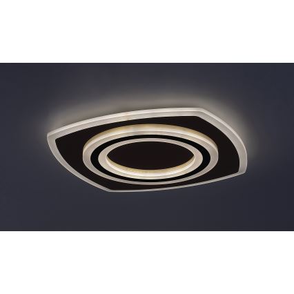 Rabalux - LED Plafon ściemnialny LED/60W/230V 3000/4000/6000K matowy chrom/czarny + zdalne sterowanie