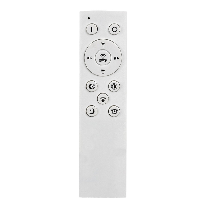 Rabalux - ściemnialna oprawa sufitowa LED/60W/230V 3000/4000/6000K matowy chrom/czarny + pilot zdalnego sterowania 48x48 cm