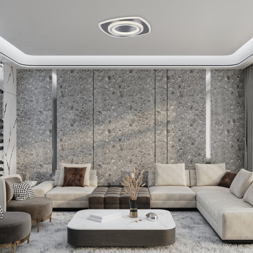 Rabalux - LED Plafon ściemnialny LED/60W/230V 3000/4000/6000K matowy chrom + zdalne sterowanie