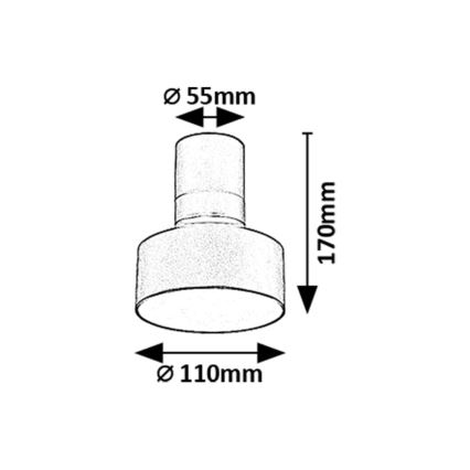 Rabalux - LED Plafon LED/10W/230V 3000K czarny
