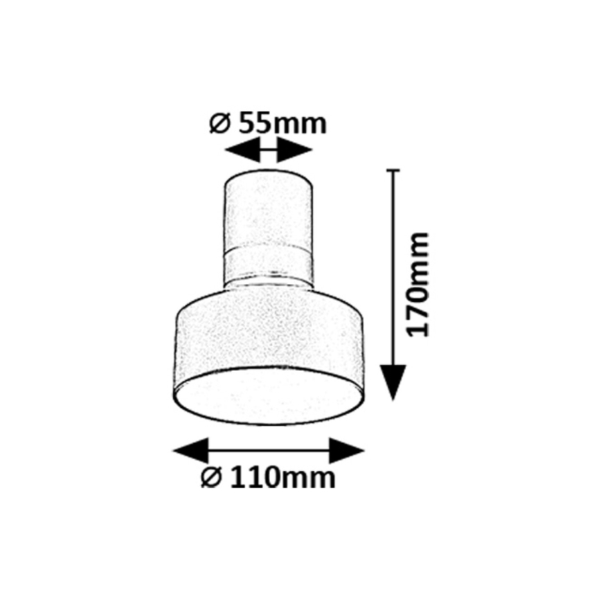 Rabalux - LED Plafon LED/10W/230V 3000K czarny