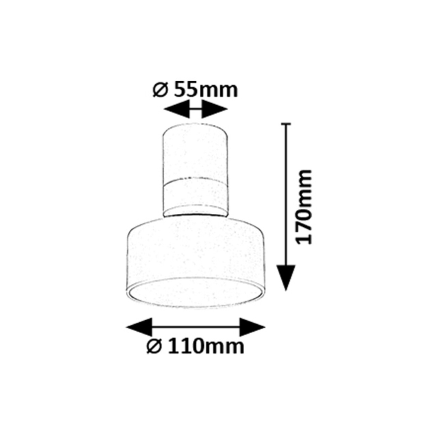 Rabalux - Oprawa sufitowa LED/10W/230V 3000K biała śr. 11 cm