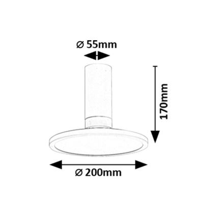 Rabalux - Lampa sufitowa LED/20W/230V 3000K biała śr. 20 cm