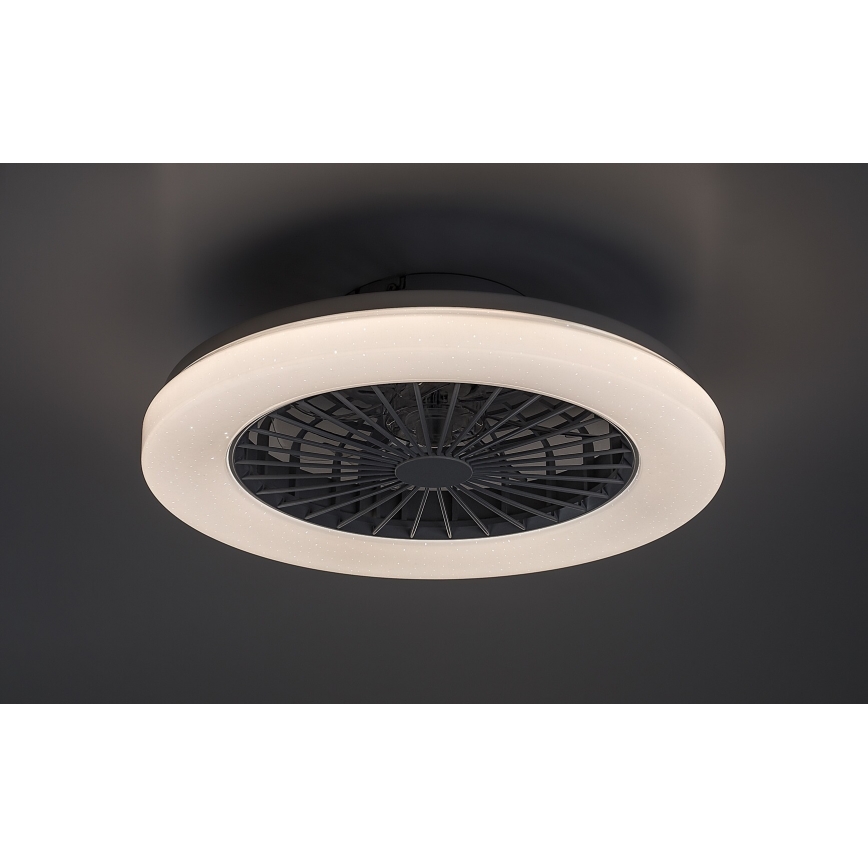 Rabalux - LED RGB Ściemniany plafon z wentylatorem LED/48W/230V 3000-6500K + zdalne sterowanie
