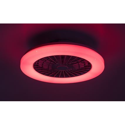 Rabalux - LED RGB Ściemniany plafon z wentylatorem LED/48W/230V 3000-6500K + zdalne sterowanie