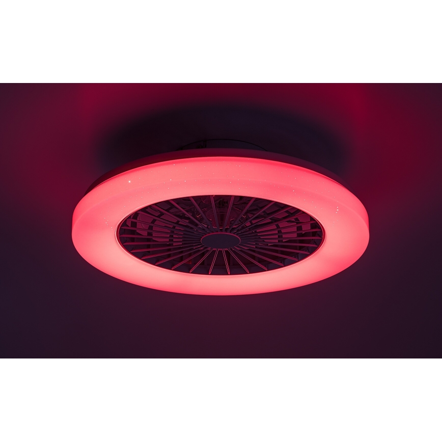 Rabalux - LED RGB Ściemniany plafon z wentylatorem LED/48W/230V 3000-6500K + zdalne sterowanie