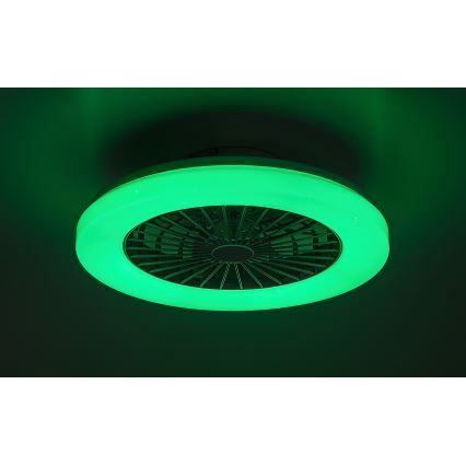 Rabalux - LED RGB Ściemniany plafon z wentylatorem LED/48W/230V 3000-6500K + zdalne sterowanie