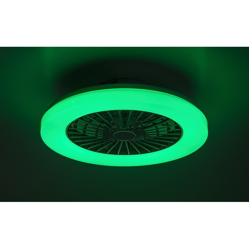 Rabalux - LED RGB Ściemniany plafon z wentylatorem LED/48W/230V 3000-6500K + zdalne sterowanie