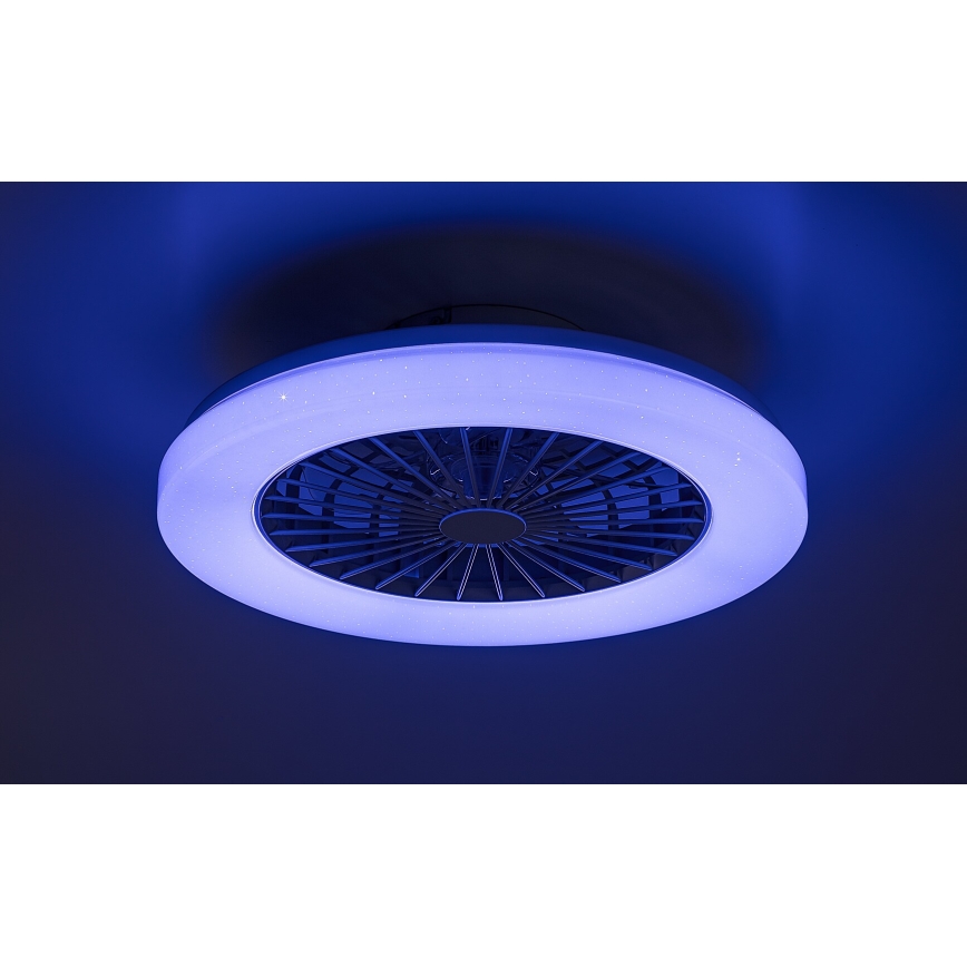 Rabalux - LED RGB Ściemniany plafon z wentylatorem LED/48W/230V 3000-6500K + zdalne sterowanie