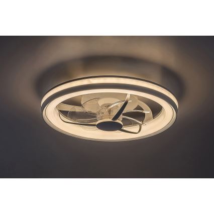 Rabalux - LED Ściemniany plafon z wentylatorem LED/40W/230V 3000/4000/6000K Wi-Fi + pilot zdalnego sterowania