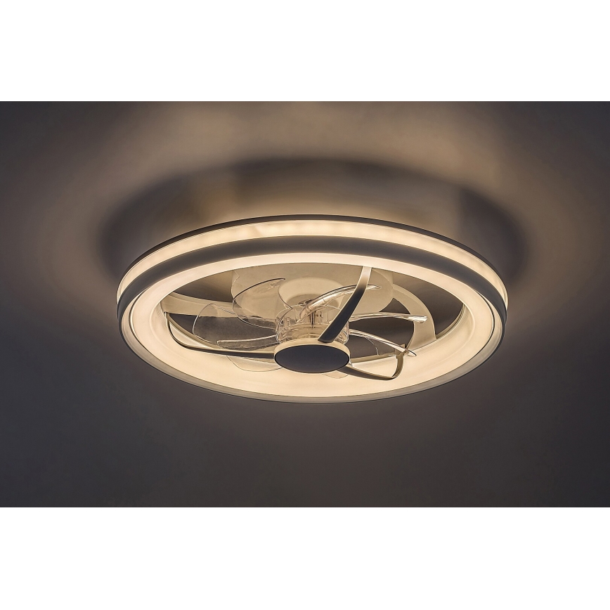 Rabalux - LED Ściemniany plafon z wentylatorem LED/40W/230V 3000/4000/6000K Wi-Fi + pilot zdalnego sterowania