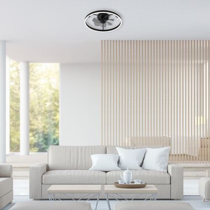 Rabalux - LED Ściemniany plafon z wentylatorem LED/40W/230V 3000/4000/6000K Wi-Fi + pilot zdalnego sterowania