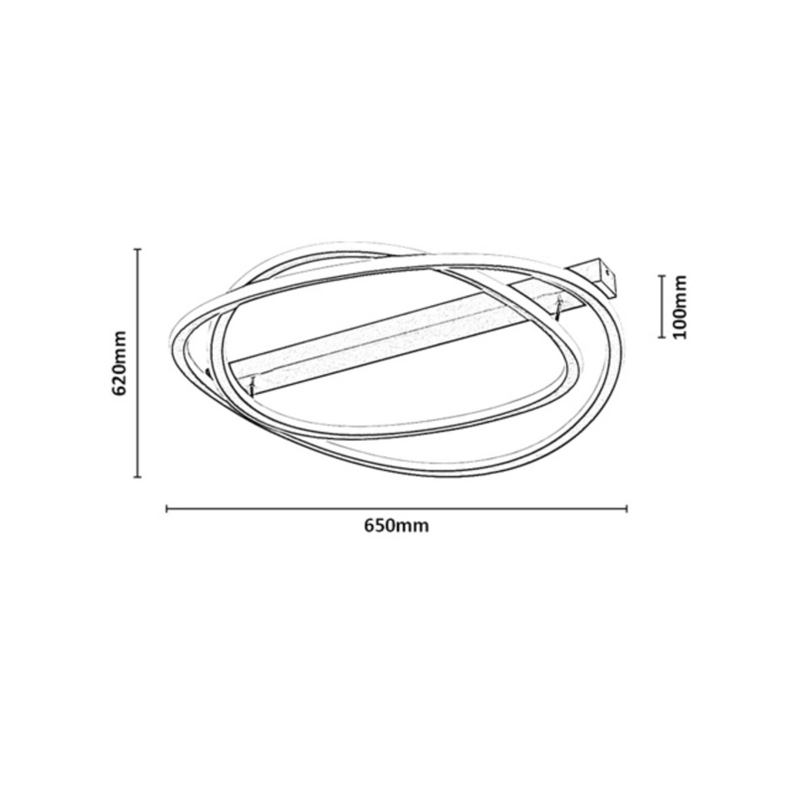 Rabalux - ściemnialna lampa sufitowa LED/75W/230V 3000-6500K + pilot zdalnego sterowania